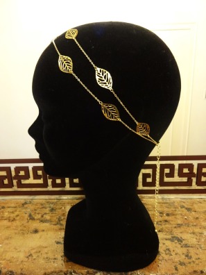 Headband feuilles dorées double tour 20 €